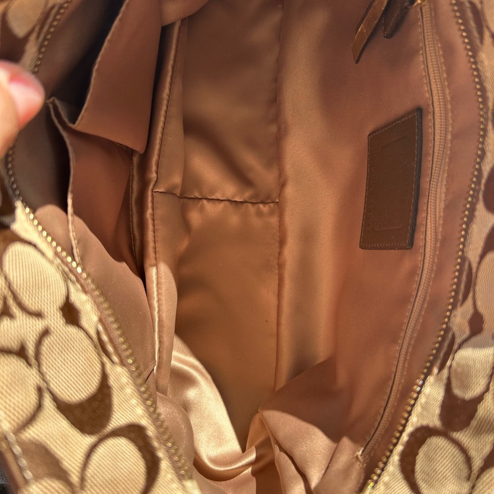 Coach Patchwork Brown Tote Bag - image 3